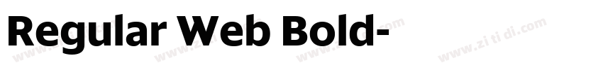 Regular Web Bold字体转换